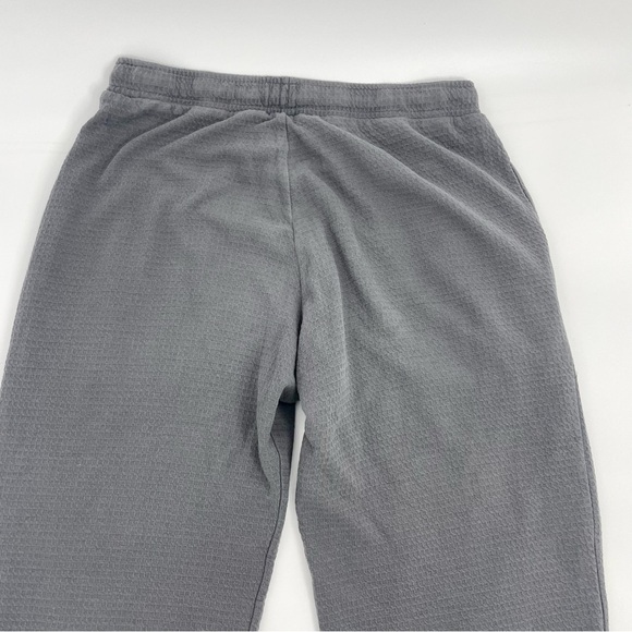 ROBIES Grey 100% Cotton High End Unwind Lounge Pant Waffle Print Athleisure L - Picture 13 of 13